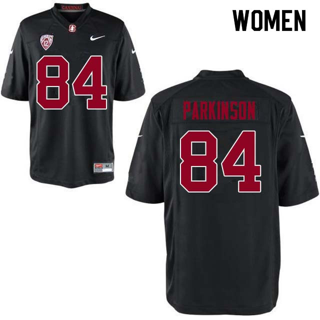 Women Stanford Cardinal #84 Colby Parkinson College Football Jerseys Sale-Black